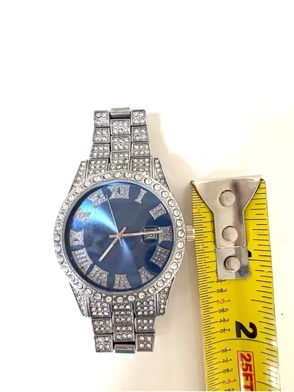 Women’s Watch Bundle Set • Crystal Iced Out & Denim Mandala Styles + FREE Gift
